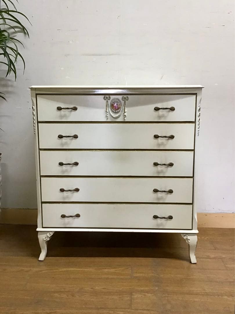 asdf☆管314☆イギリス製☆アンティーク☆1930年代☆5段チェスト