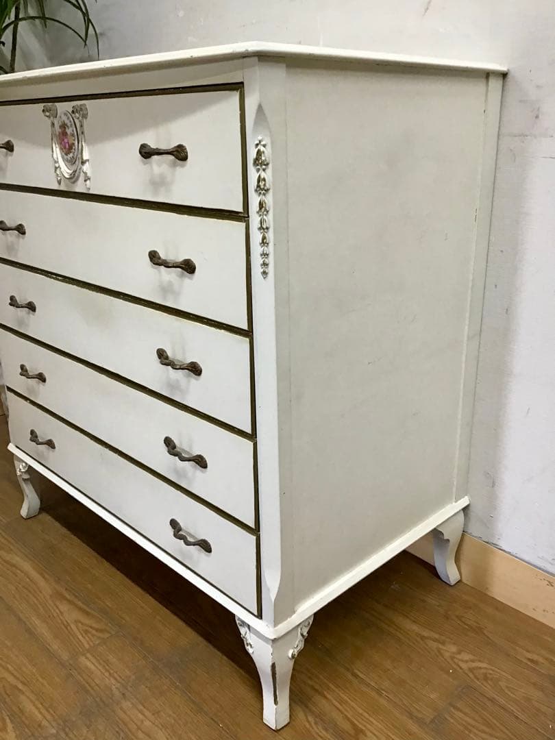 asdf☆管314☆イギリス製☆アンティーク☆1930年代☆5段チェスト