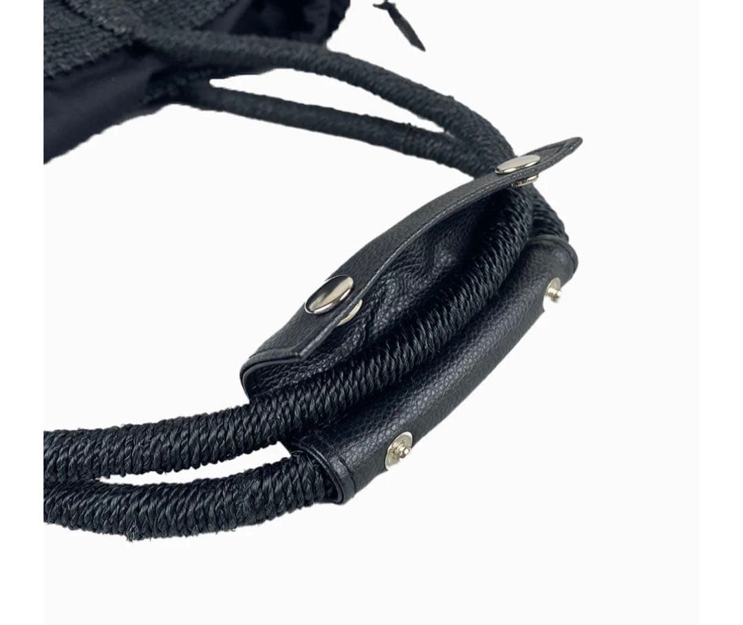 【新品タグ付】luxebirdieリュクスバーディキャリーバッグナチュール黒刺繍