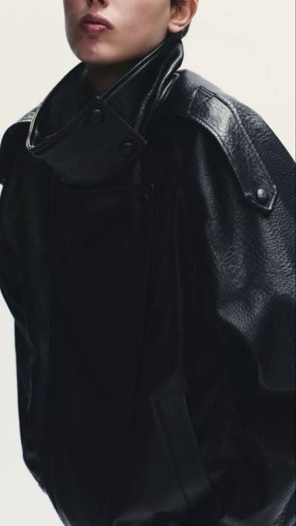 ⭐︎ZARA フェイクレザージャケット　XS