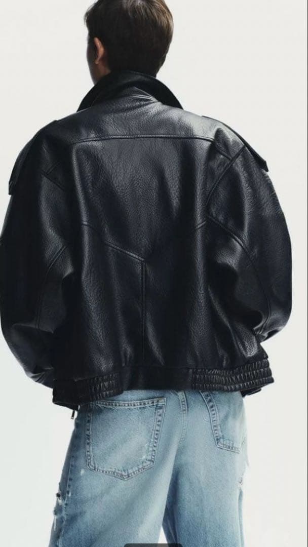 ⭐︎ZARA フェイクレザージャケット　XS