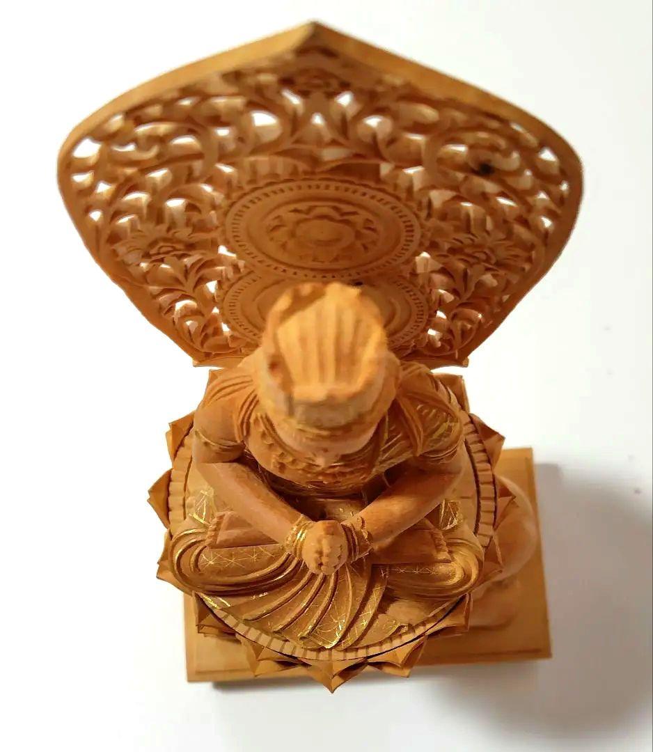 普賢菩薩 　葉氏彫刻金泥使用