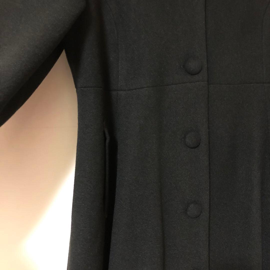 未使用品 青木美沙子 しまむら ロングコート 黒 Lサイズ ブラック
