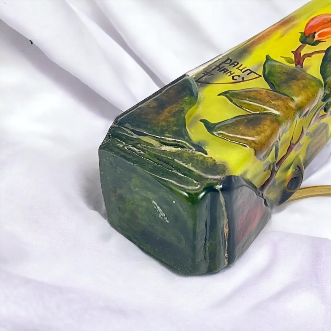 ドームナンシー 　卓上照明　高さ21cm 被せガラス　アンテルカレール　立体