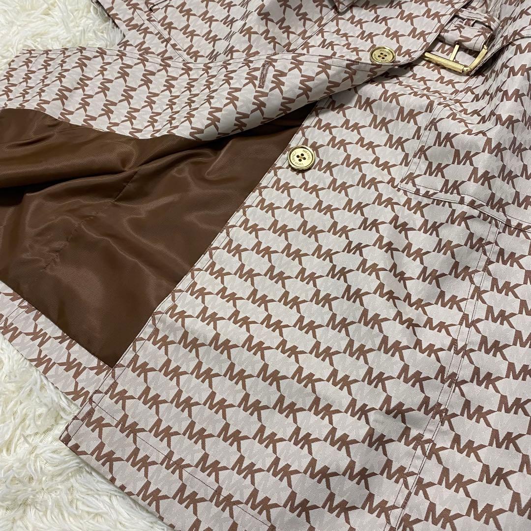 新品【MICHAEL KORS】 トレンチコート 総柄 MK柄 ベルト付き