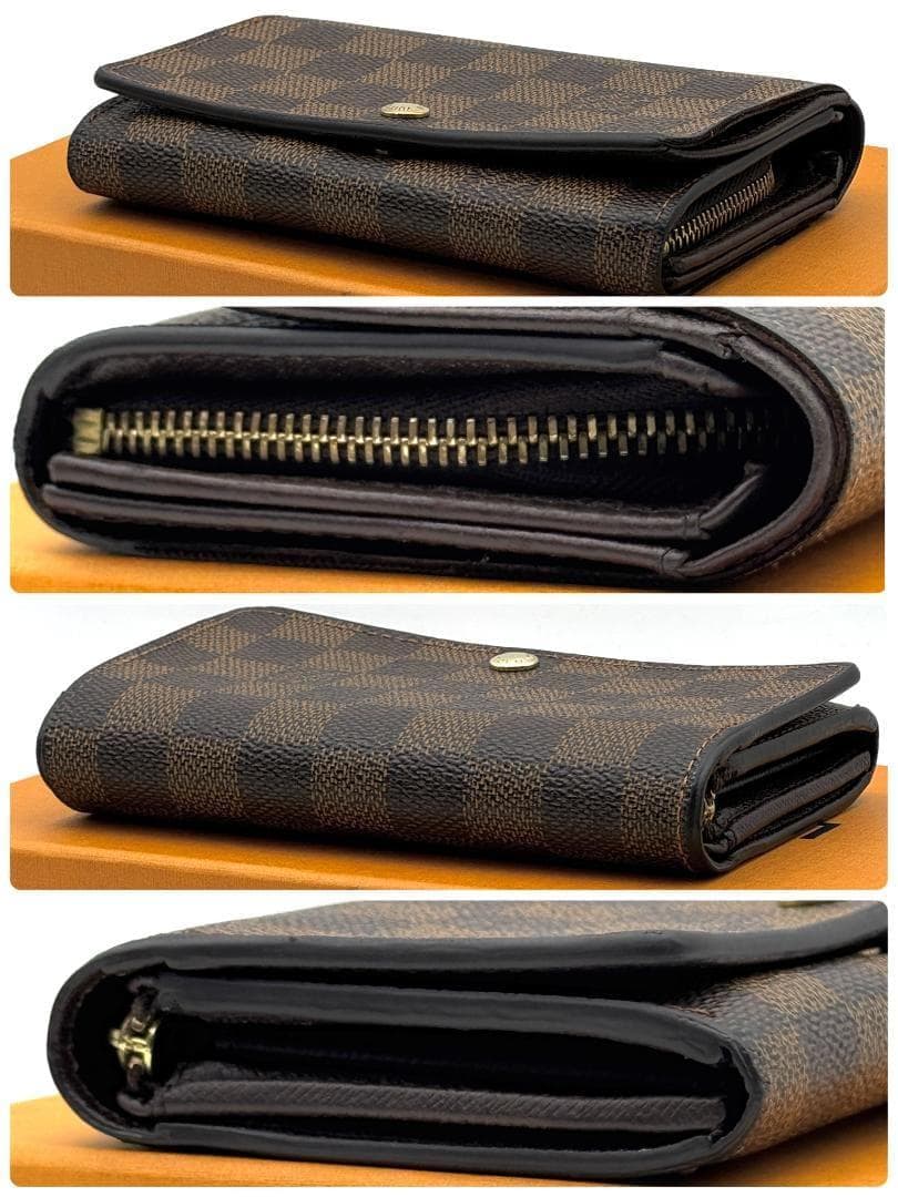 ルイヴィトン ダミエ ポルトモネビエ トレゾール 折り財布