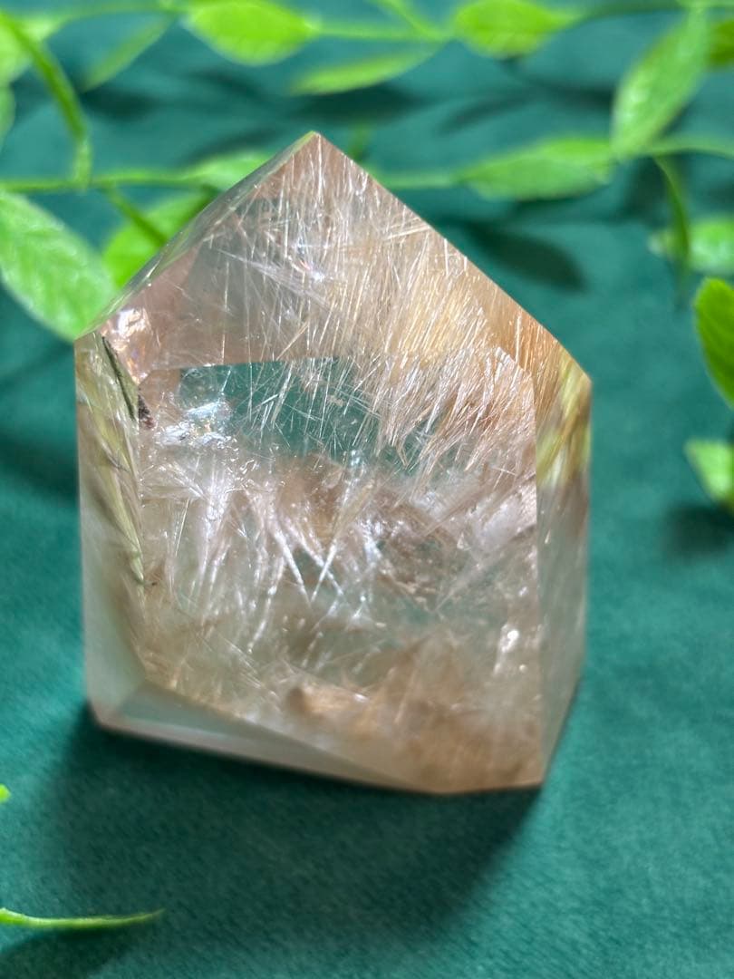 天然石　ルチルクオーツ　ポイント