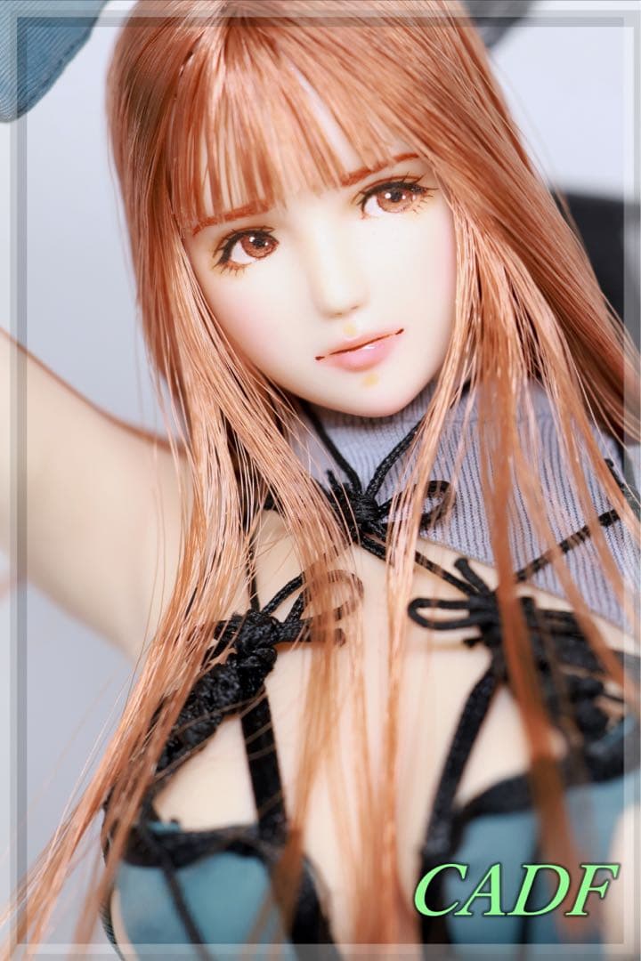 ♪♪ 1/6 　ドール カスタムドールヘッド　　秋椛　(あきか)　　♪♪