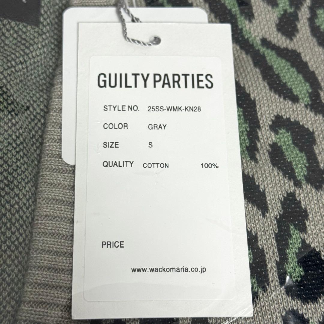 トップス WACKO MARIA LEOPARD JACQUARD CARDIGAN S