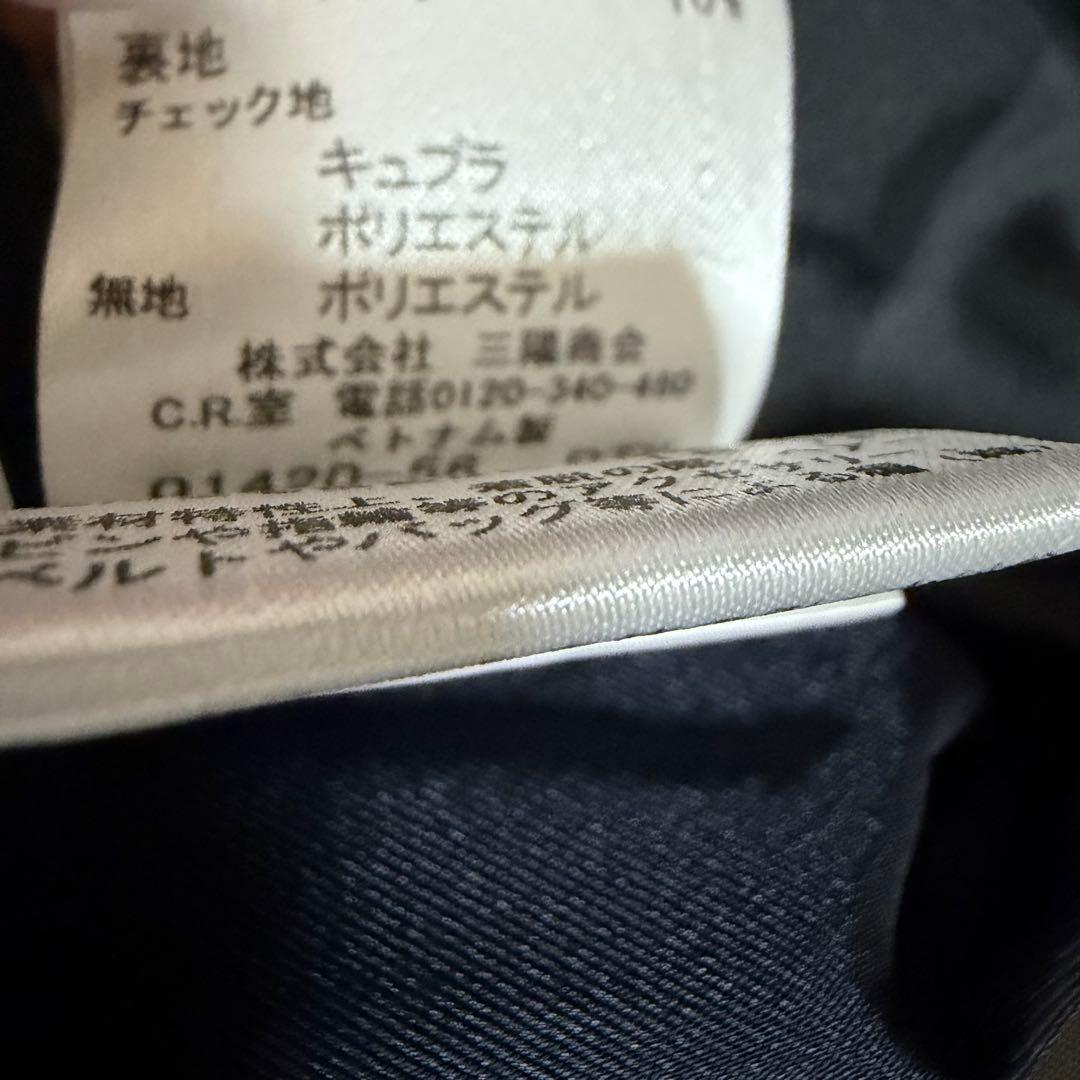 美品★ブルーレーベルクレストブリッジ　ダウンコート　リアルファー チェック 38