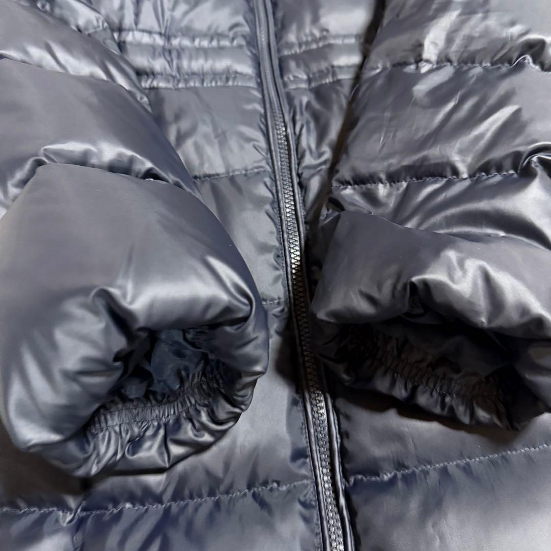 美品★ブルーレーベルクレストブリッジ　ダウンコート　リアルファー チェック 38