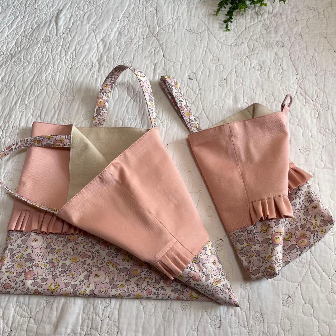 リバティ　レッスンバッグ　お着替え袋　上履き入れ　3点　ベッツィ ゾゾモーイ