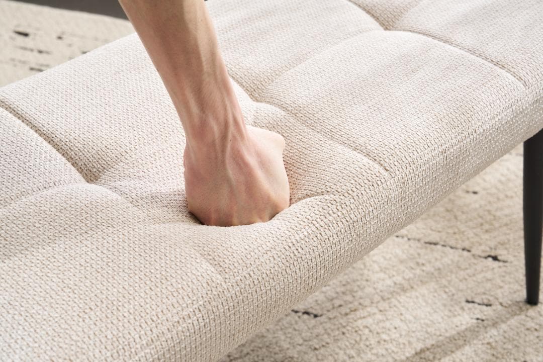 超人気！ 北欧風 ベンチ インテリア 二人掛け 組立簡単 Beige