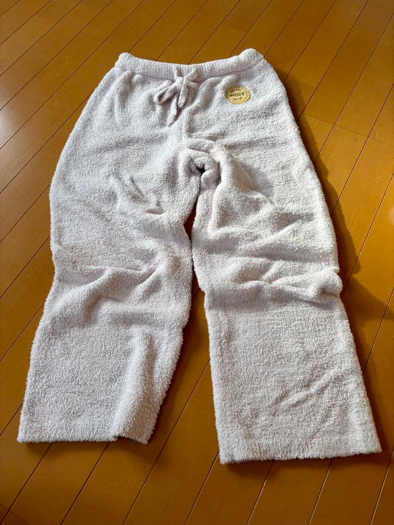 ジェラートピケ　パウダービスケットジャガードプルオーバー&ロングパンツ上下セット