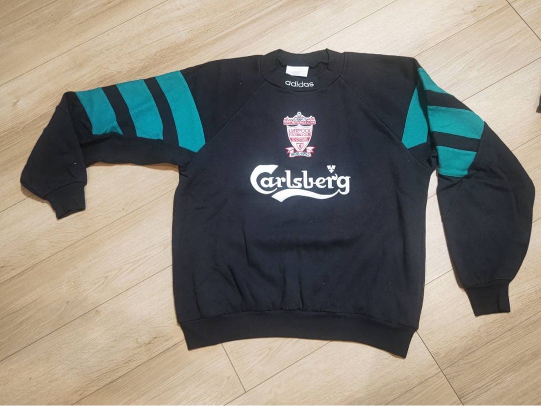 希少！90年代 リヴァプールFC アディダス製トレーニングスウェットシャツ