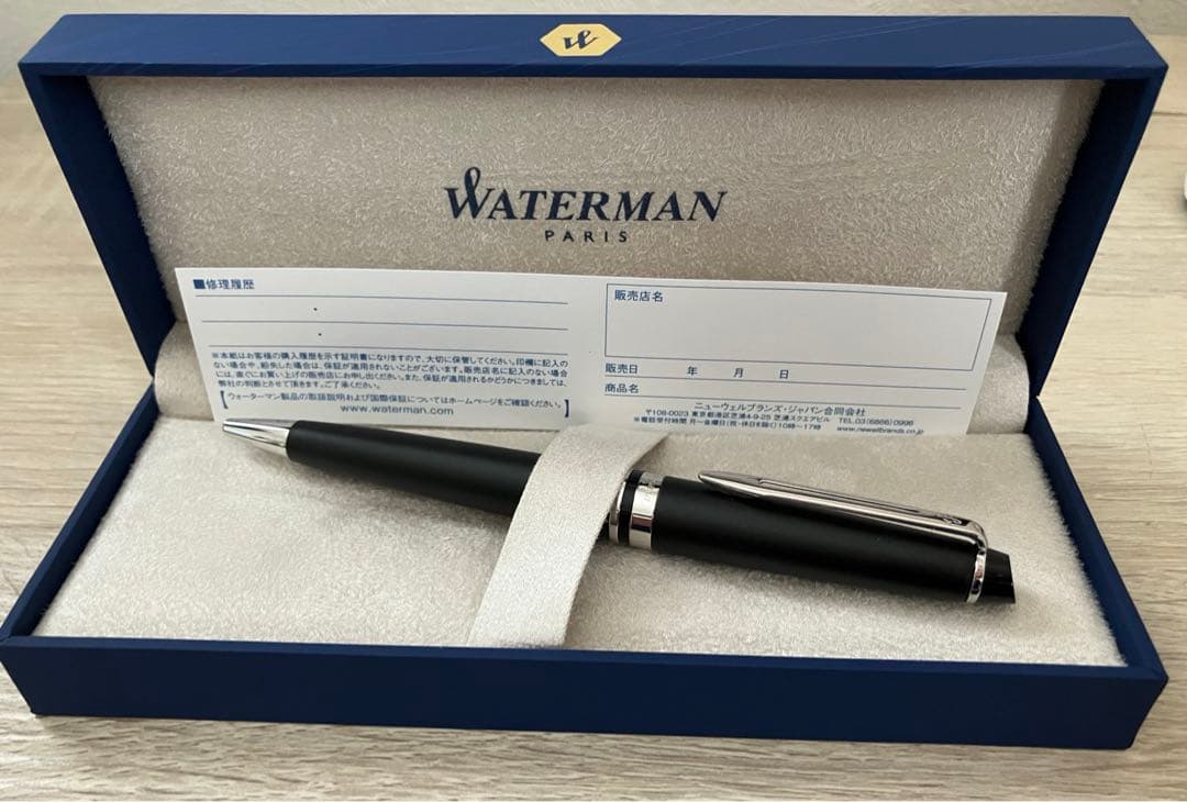 WATERMAN ウォーターマン ボールペン　ブラック　シルバー