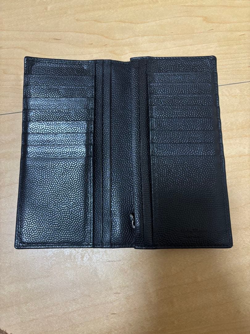 レザー ブラック 長財布