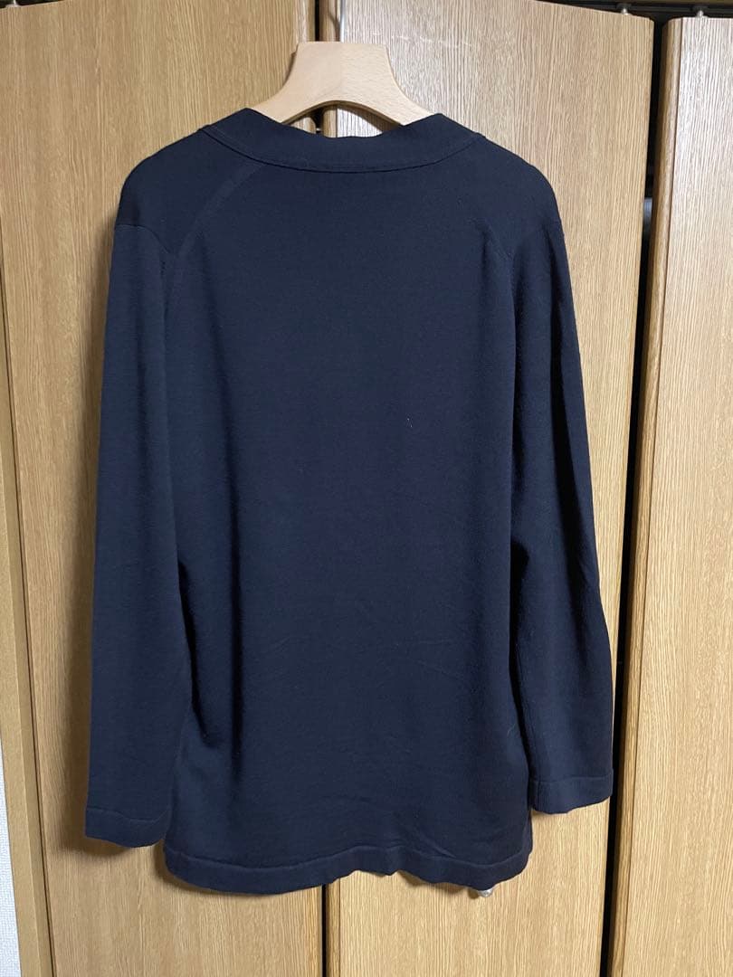 JOHN SMEDLEY ボタンレス ネイビー カーディガン