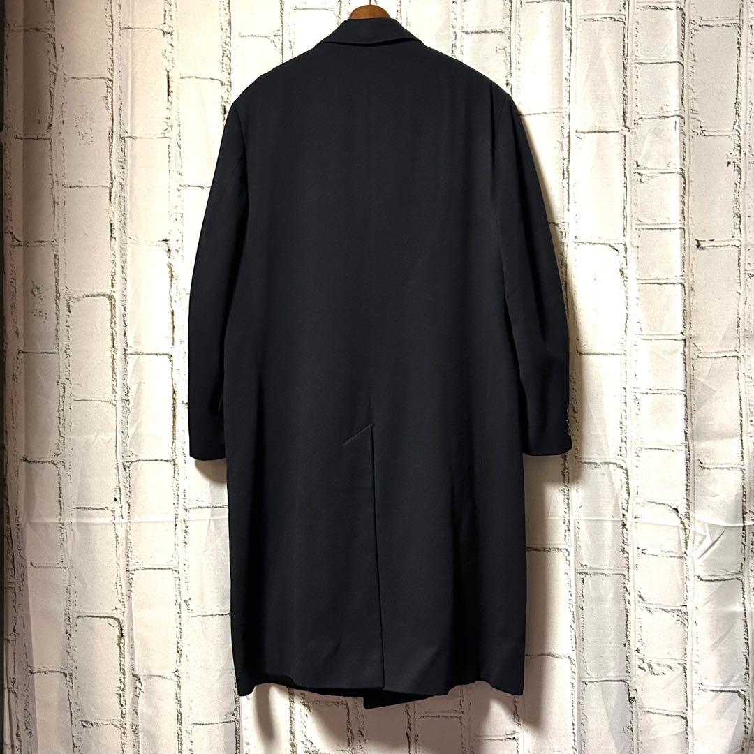 美品 英国製 アクアスキュータム ステンカラー ロングコート 黒 ヴィンテージ