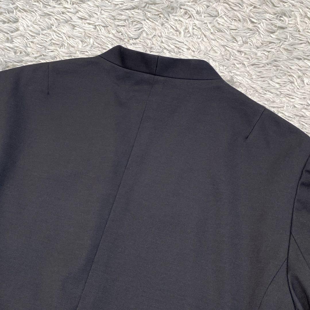 美品　ビューティ＆ユース　ピケカラーレスジャケット　トラウザーパンツ　スーツ　M