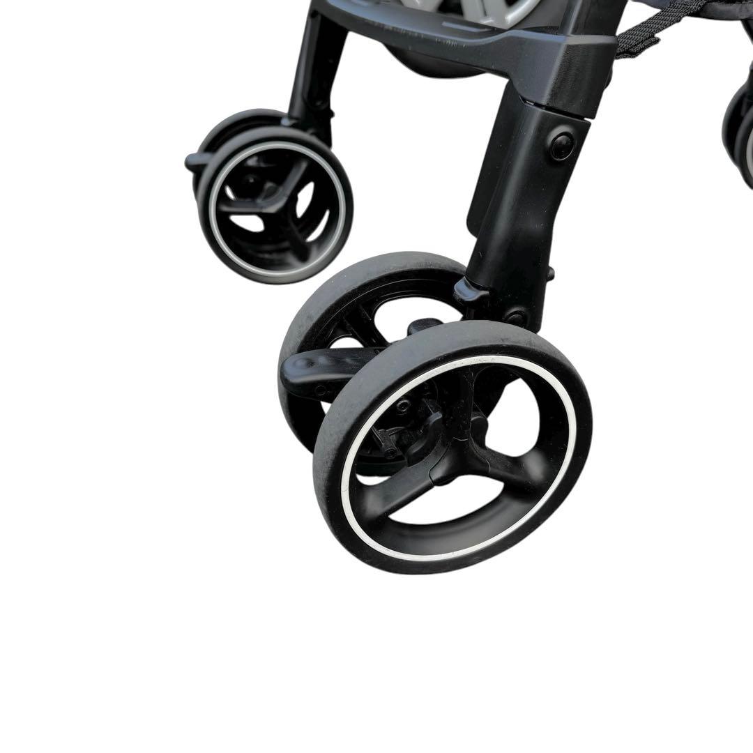 美品✨　アップリカ　ラクーナクッション　AB型　レザーハンドル　フック付属