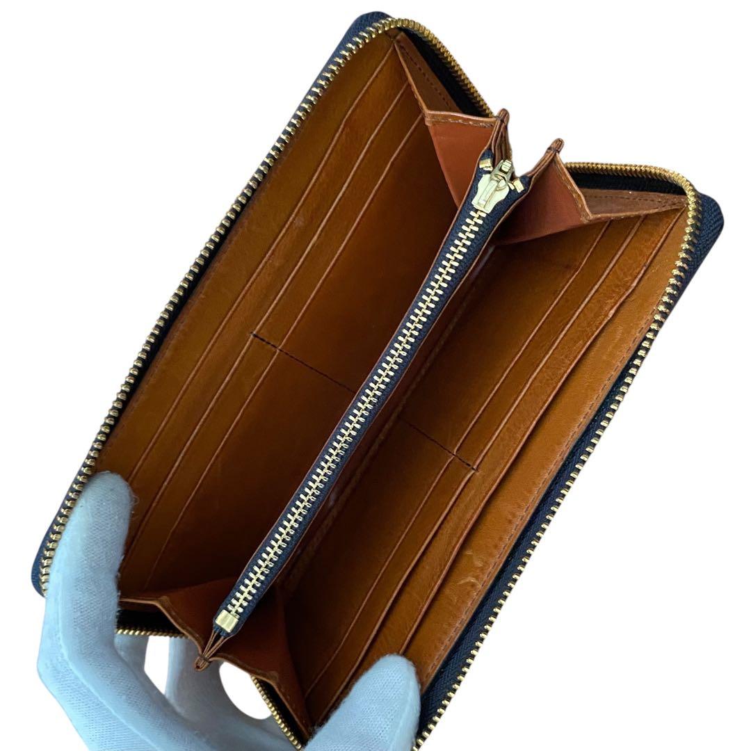 COCOMEISTER【美品】コードバン/スムースレザー ラウンドジップ財布