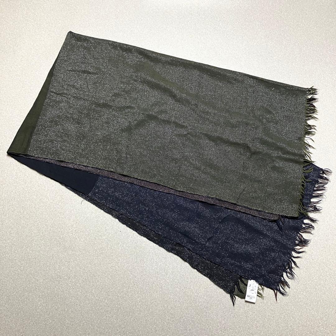 PLEATS PLEASE ポンチョ ストール イッセイミヤケ ラメ マフラー