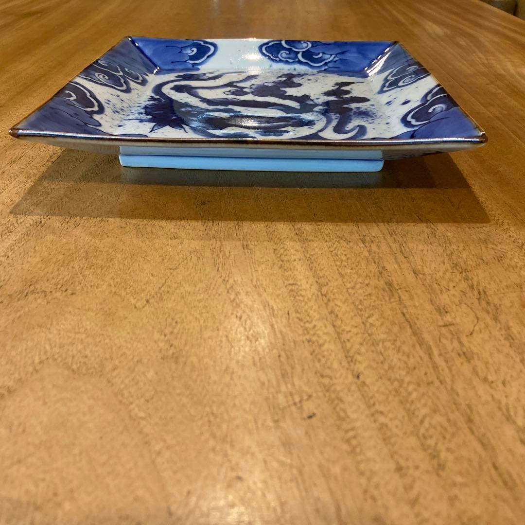 有田焼福泉窯染付け干支皿蛇