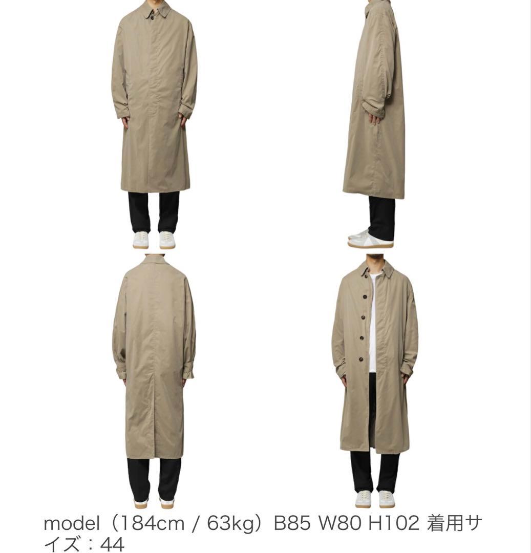 23aw/メゾンマルタンマルジェラ/ピーチコットントレンチコート/44