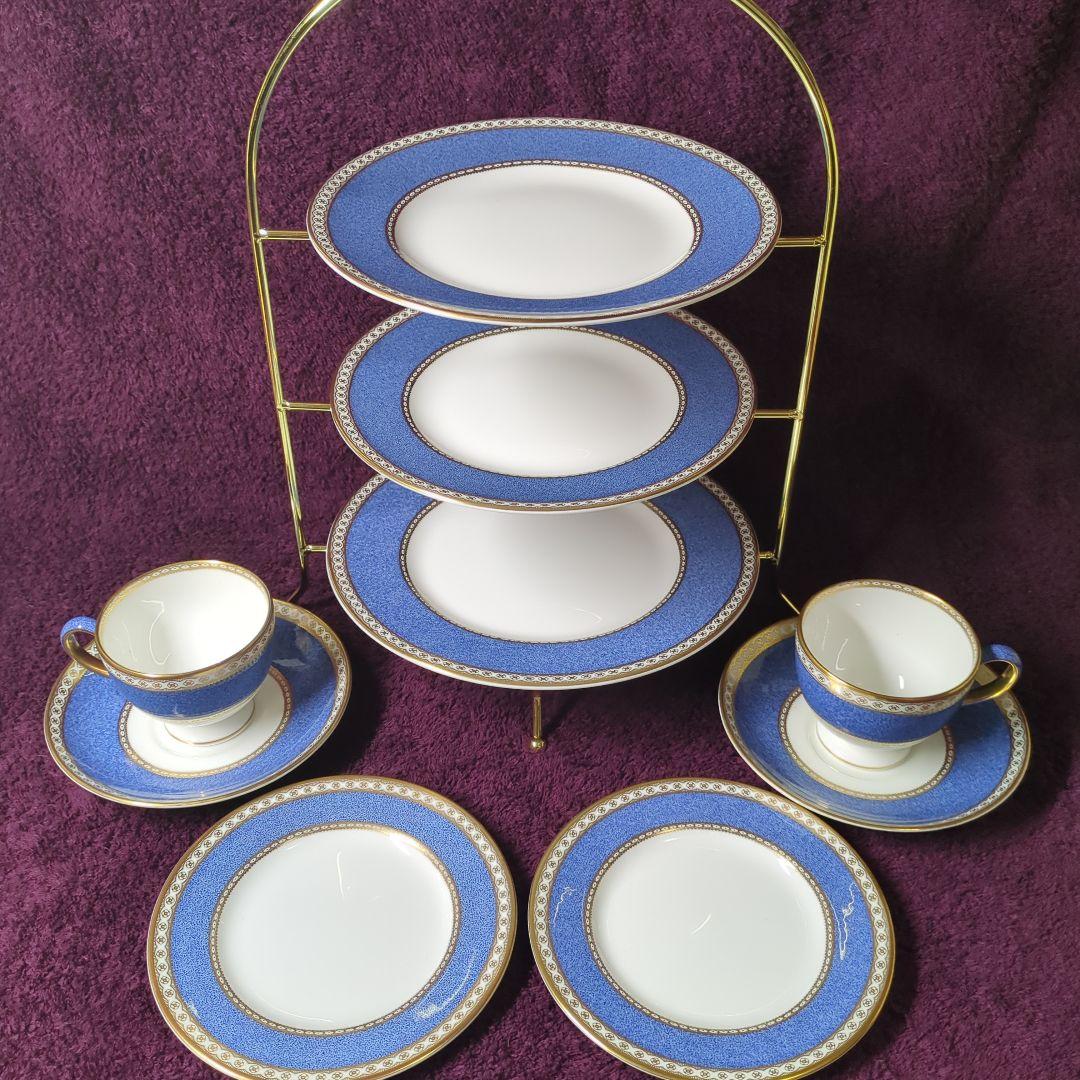 ウェッジウッド　ユーランダー　カップ＆ソーサー　プレート　プレートスタンド