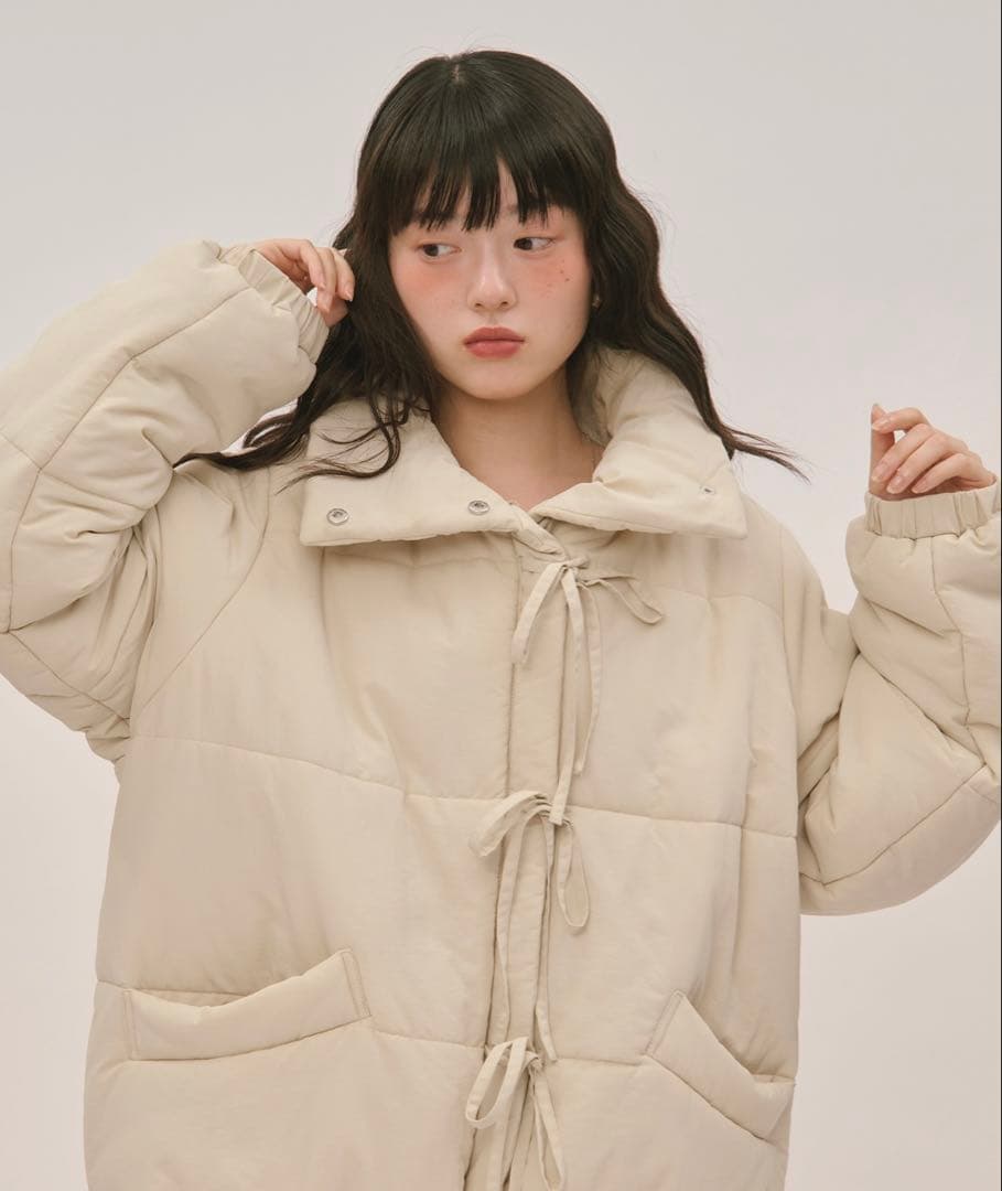 ジャケット・アウター loin nuit ribbon padding blouson