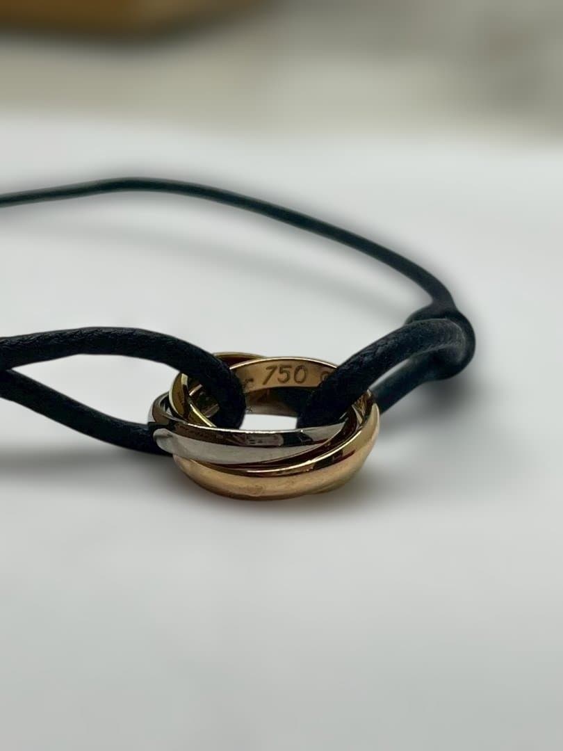 A◆Cartier　カルティエ　トリニティ　コードブレスレット　箱付き　正規品