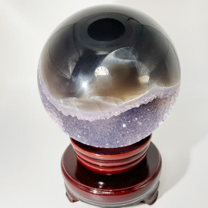 ✨究極✨浄化　アメジスト　水晶　パワーストーン　紫　淡い　玉型　天然石