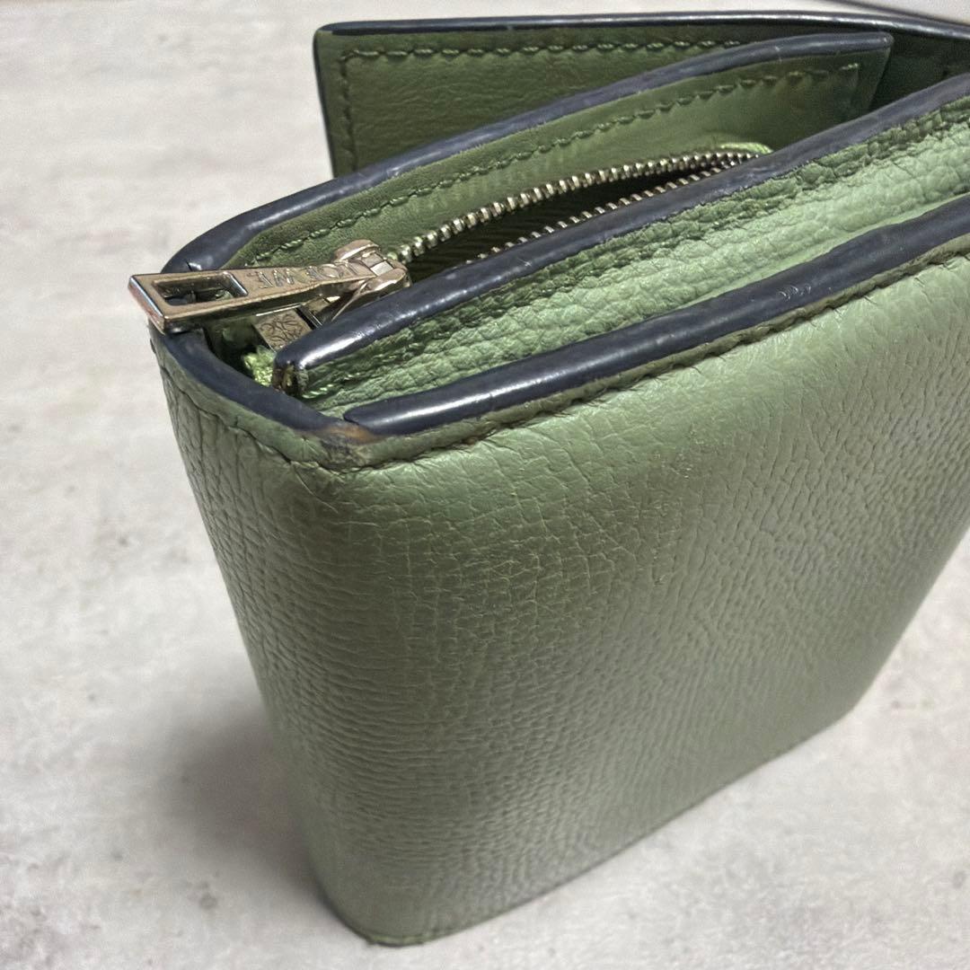 LOEWE ロエベ 二つ折り財布 アナグラム コンパクト フラップウォレット