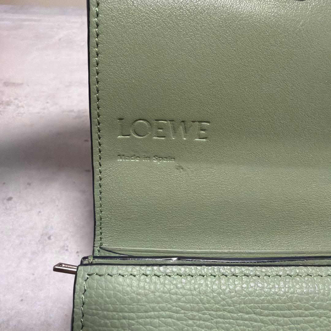 LOEWE ロエベ 二つ折り財布 アナグラム コンパクト フラップウォレット