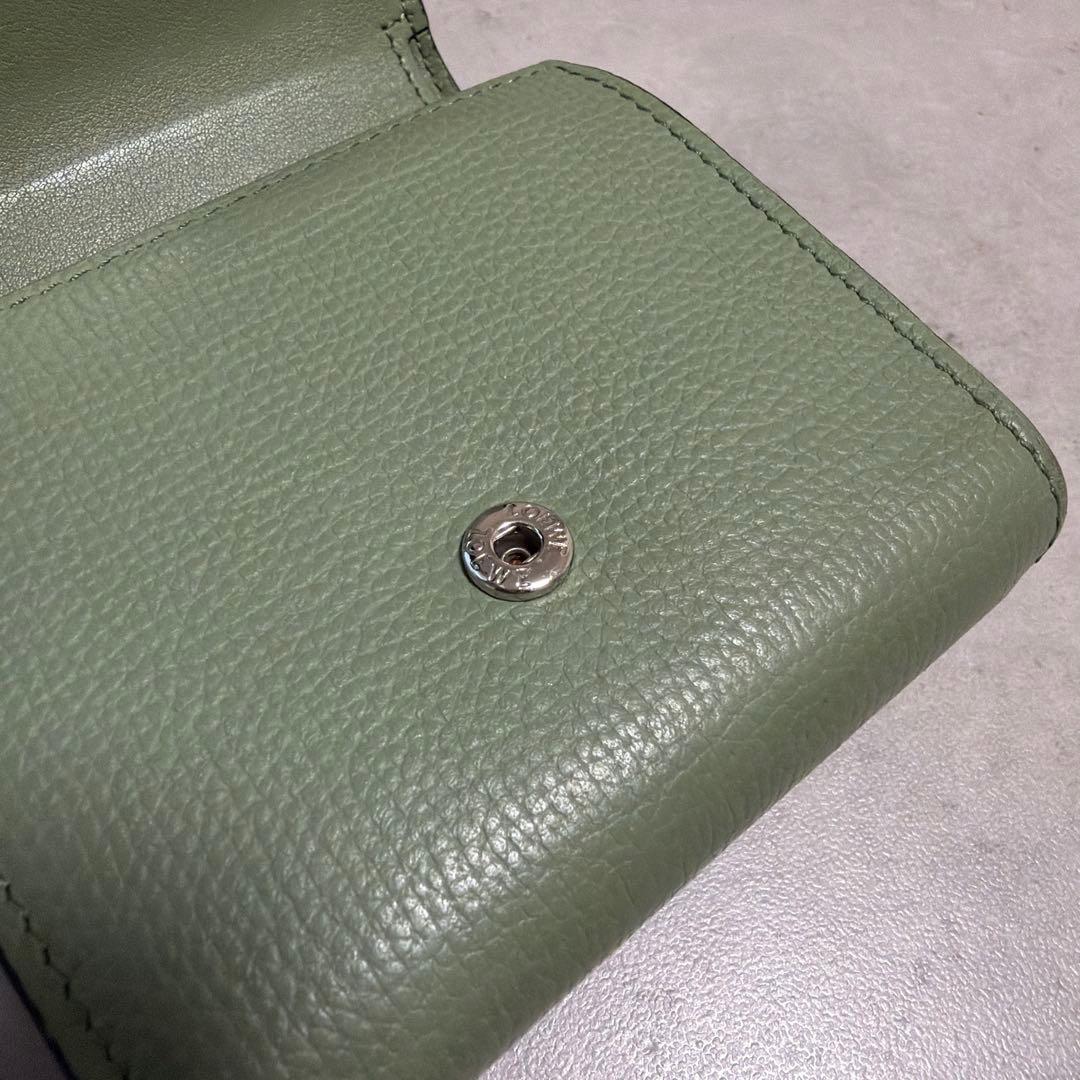 LOEWE ロエベ 二つ折り財布 アナグラム コンパクト フラップウォレット