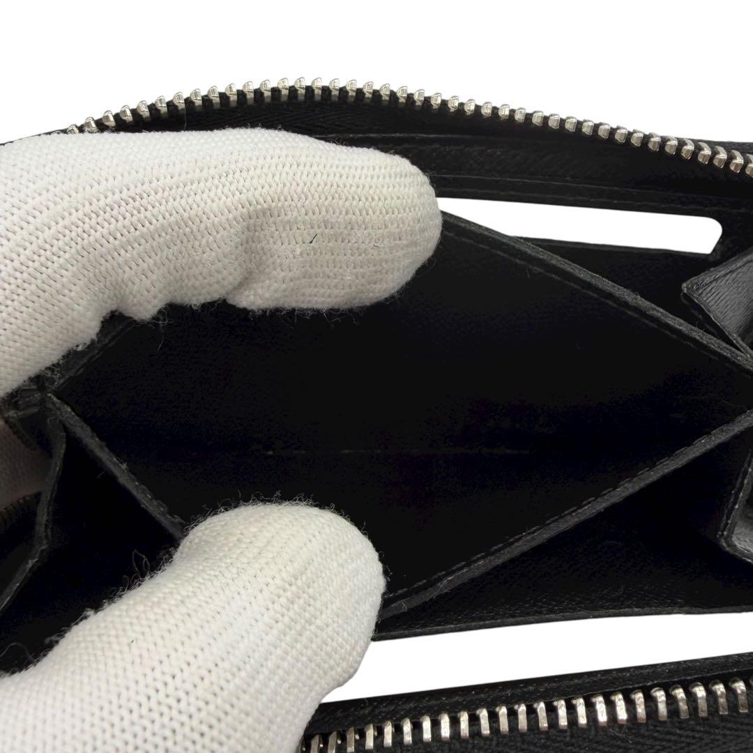 ☆未使用品級☆ ルイヴィトン　パース　ラウンドファスナー　ダミエ　ブラック