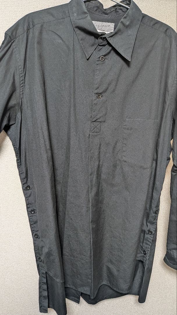 Yohji Yamamoto POUR HOMME 黒シャツ サイズ3