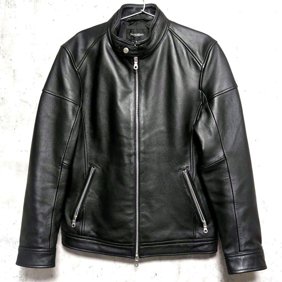 【美品】Nowadays MEN'S BIGI ジャケット L ラムレザー 本革
