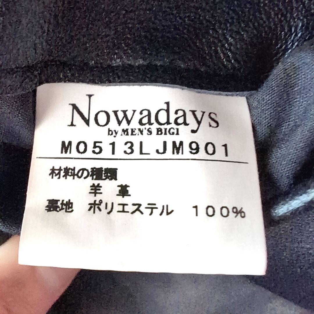 【美品】Nowadays MEN'S BIGI ジャケット L ラムレザー 本革