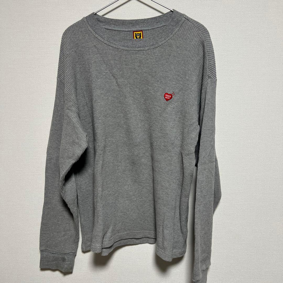 あ*ち様 human made ヒューマンメイド ワッフルロンＴ サーマルニット