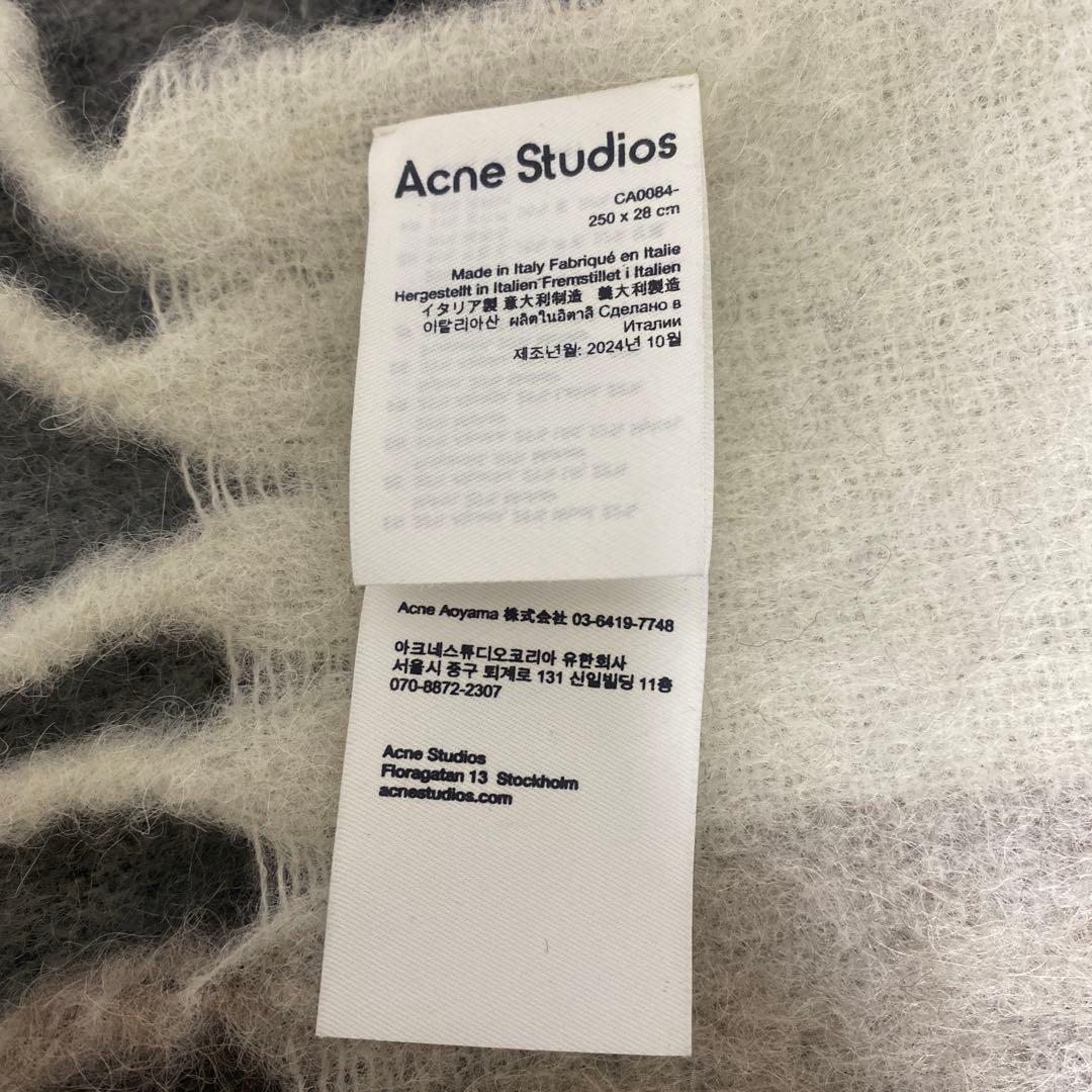y*k様 【最終値下げ】acne studios モヘアチェックマフラー　グリー