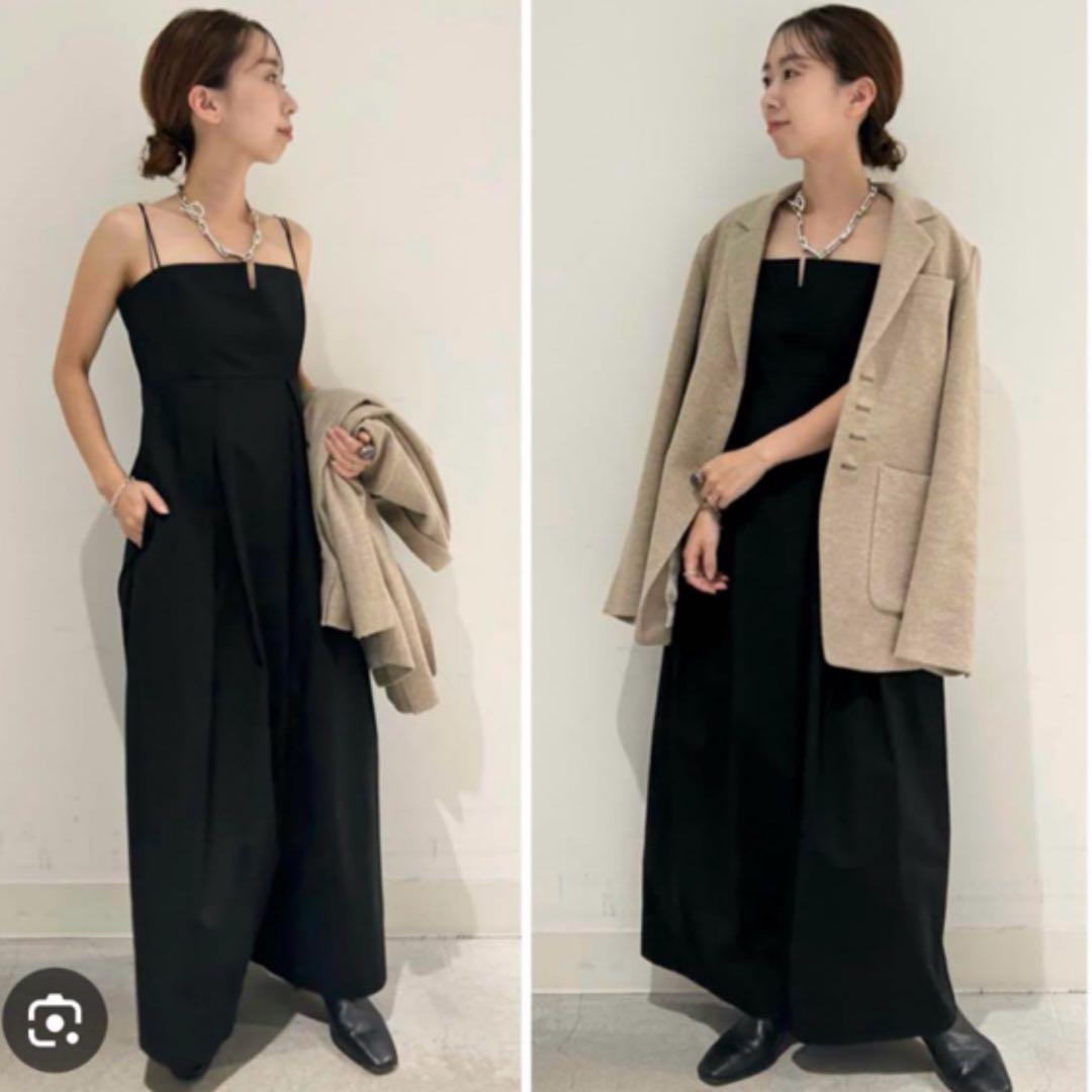 Plage TAFTA CAMI サロペ 黒パンツ　38