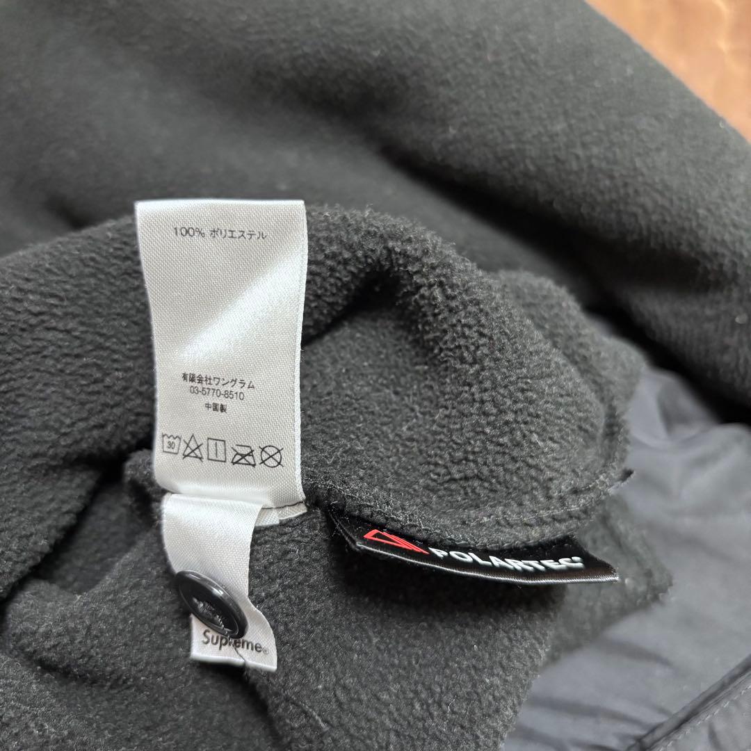 supreme Polartec Pullover Shirt シャツ 黒 S