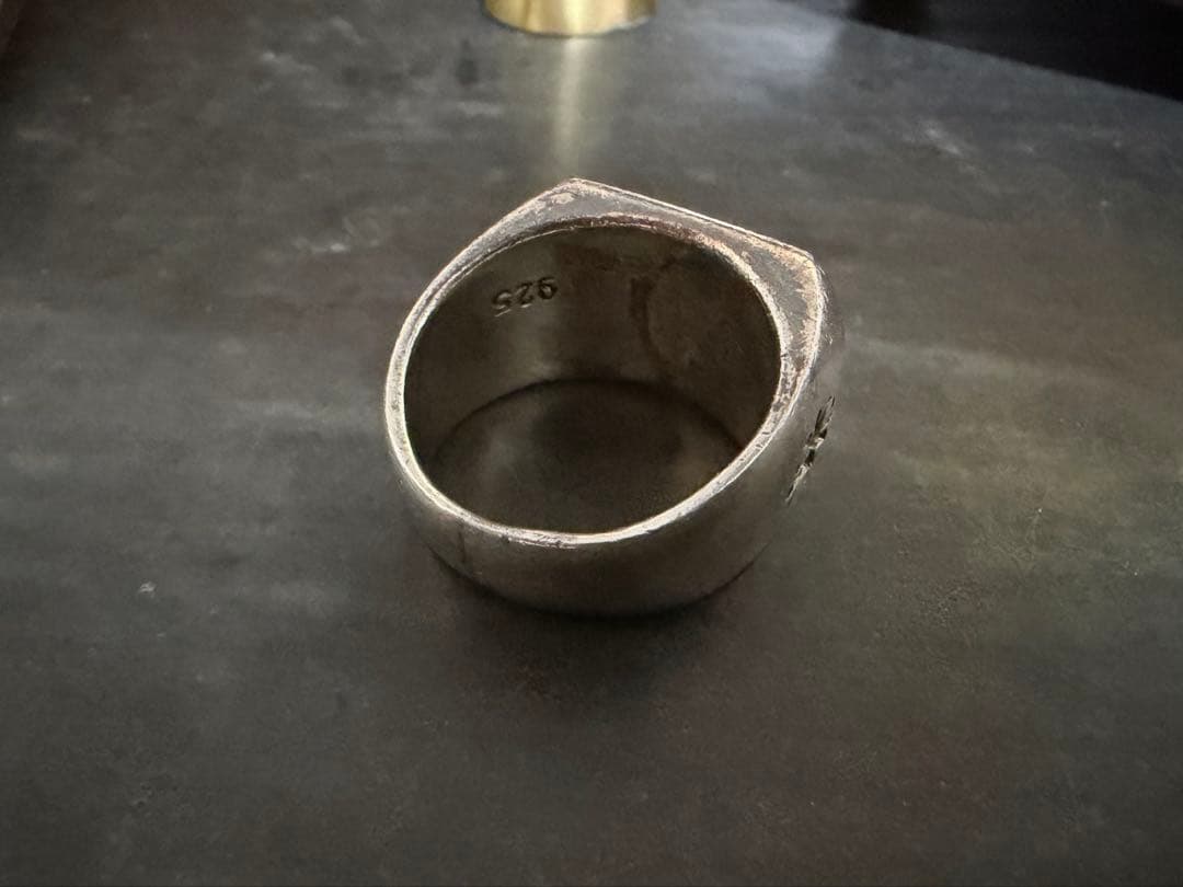 希少　ヴィンテージ　リング　アンティーク　シルバー　925 アメリカ　シグネット