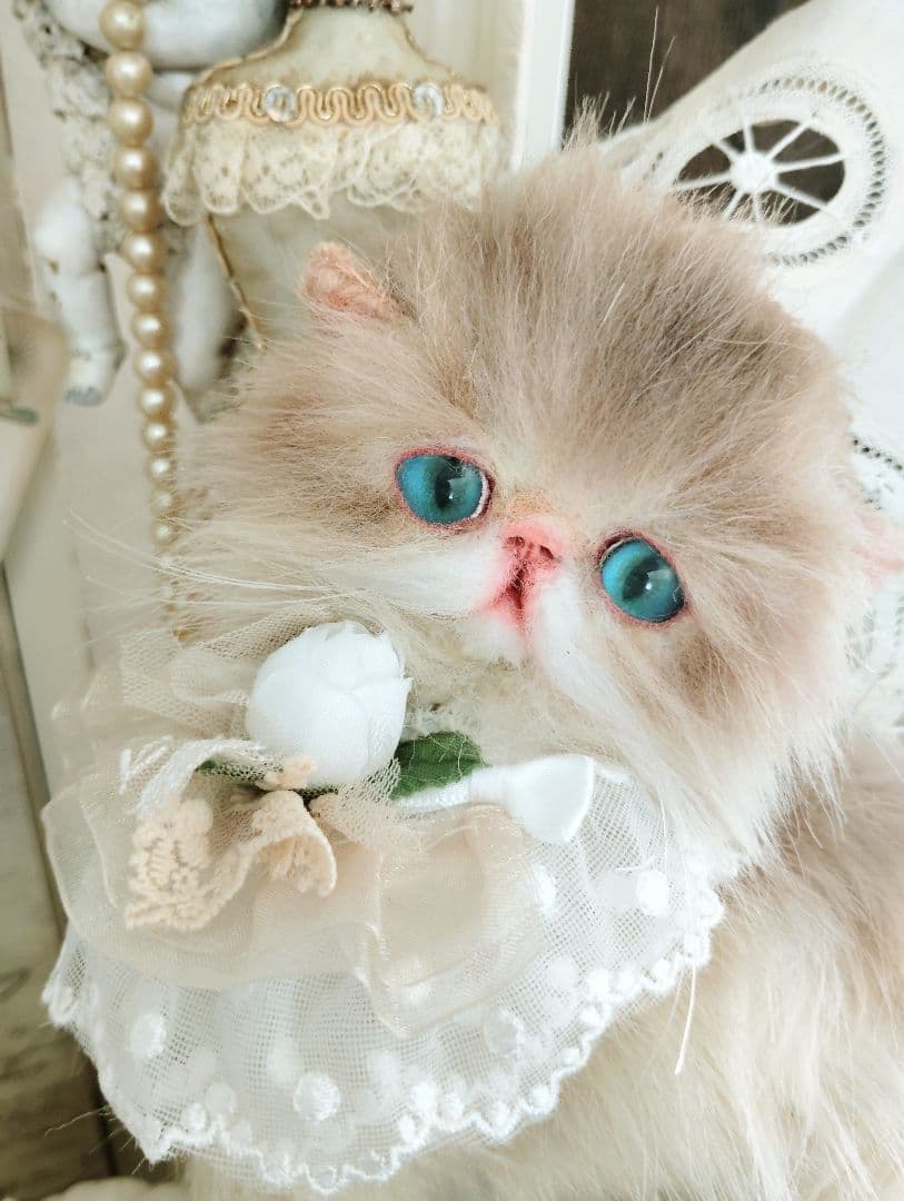 きらりちゃん御予約❤️家族募集❤子猫のフワリちゃん♡アートドール♡ぬいぐるみ♡