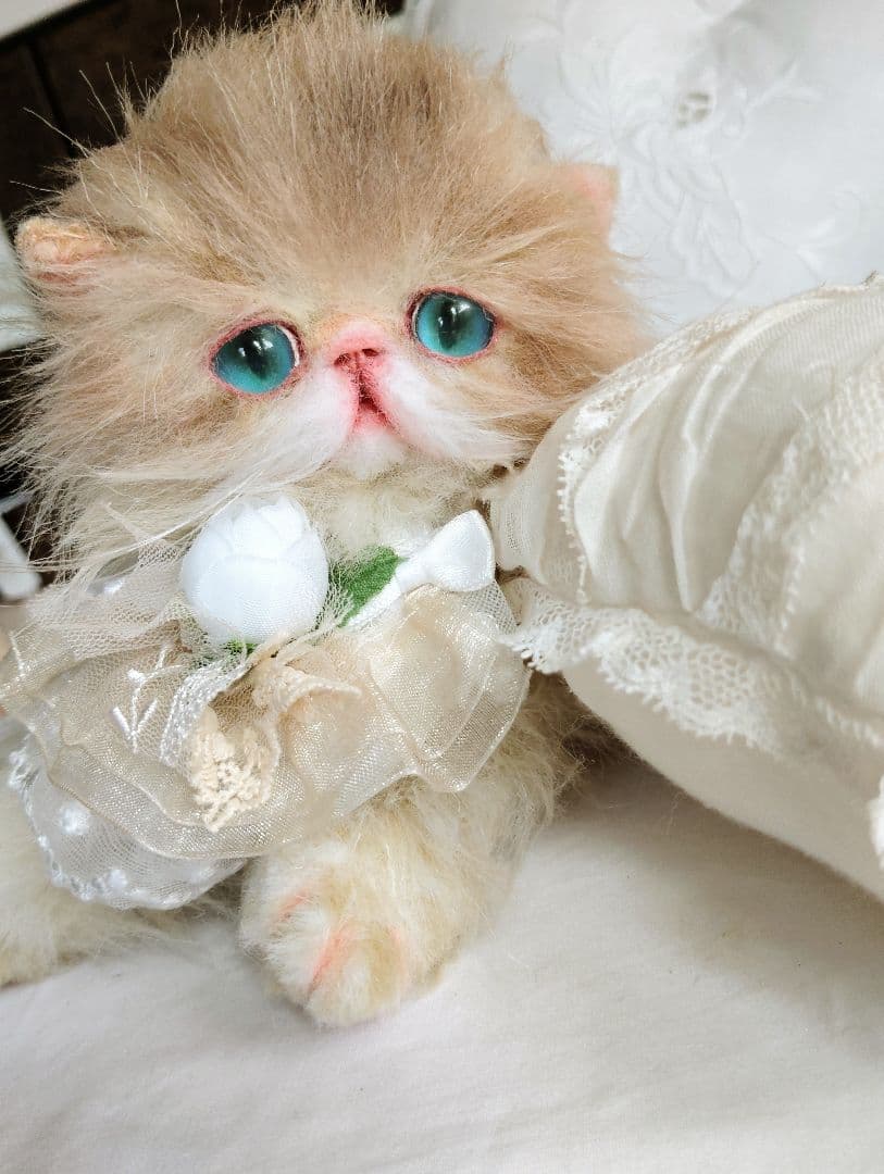 きらりちゃん御予約❤️家族募集❤子猫のフワリちゃん♡アートドール♡ぬいぐるみ♡