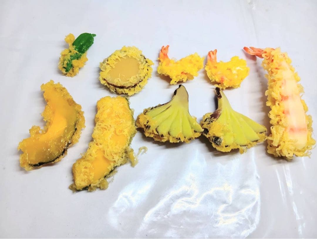 食品サンプル 大盛り 天丼 具材9点 オブジェ インテリア 置物 業務用