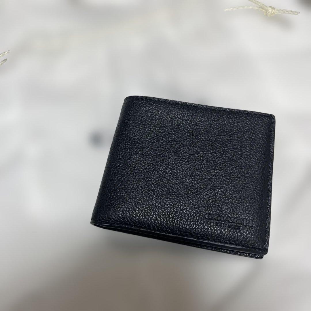 【新品】COACH メンズ 二つ折り財布 ウォレット