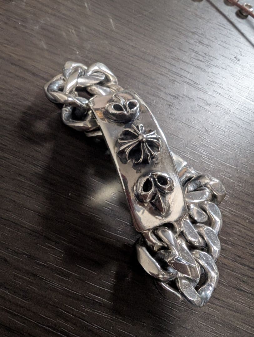 【ヴィンテージ】シルバー925 ブレス　90s 無骨 重厚 メンズアクセ